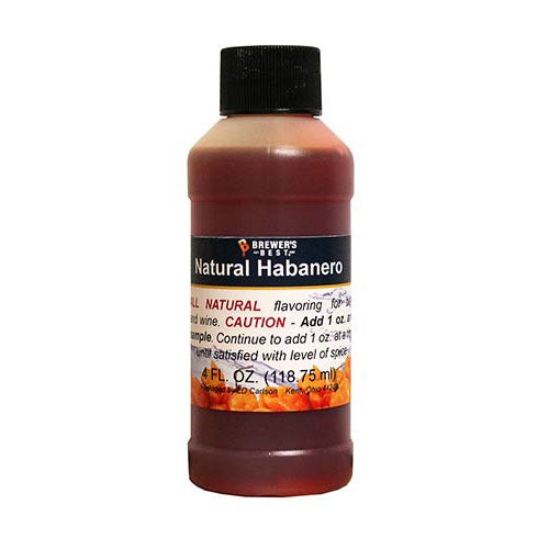 Natural Habanero Flavoring Extract 4 oz.