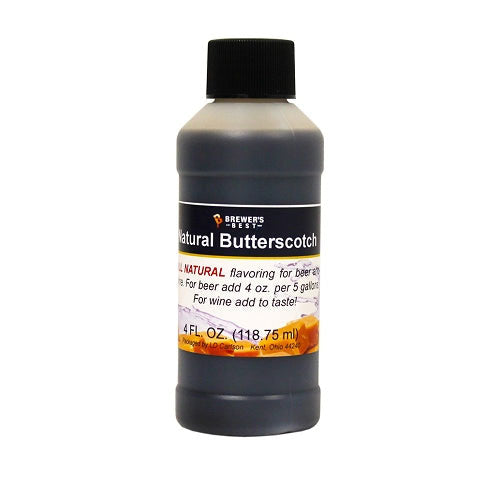 Natural Butterscotch Flavoring Extract - 4 oz.