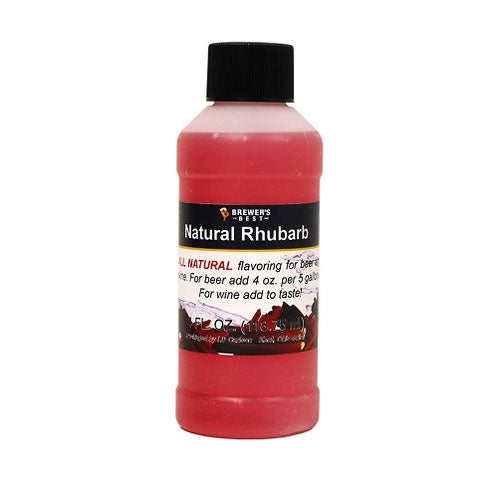Natural Rhubarb Flavoring Extract - 4 oz.
