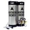 Home Brew Keg System w/ Two Cornelius (Corny) Ball Lock Kegs & Pressure Regulators