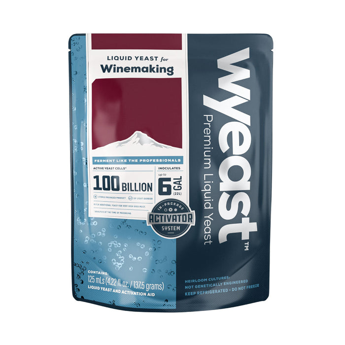 Wyeast's 4242 Fruity White Wine Yeast packaging