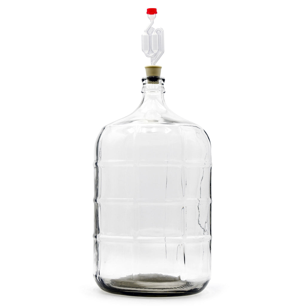 Small-Batch Fermentation Carboy: 1 Gallon Glass Jug