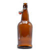 Brown EZ Cap Bottles w/ Swing Top - 1 Liter