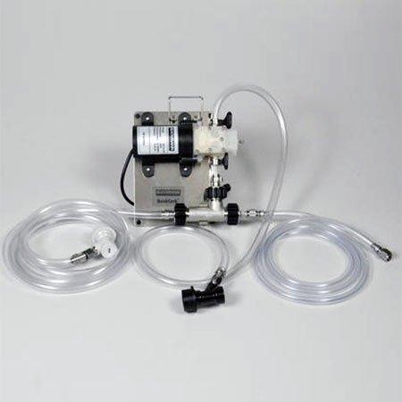 The Blichmann QuickCarb Beer Carbonator with all attached tubing