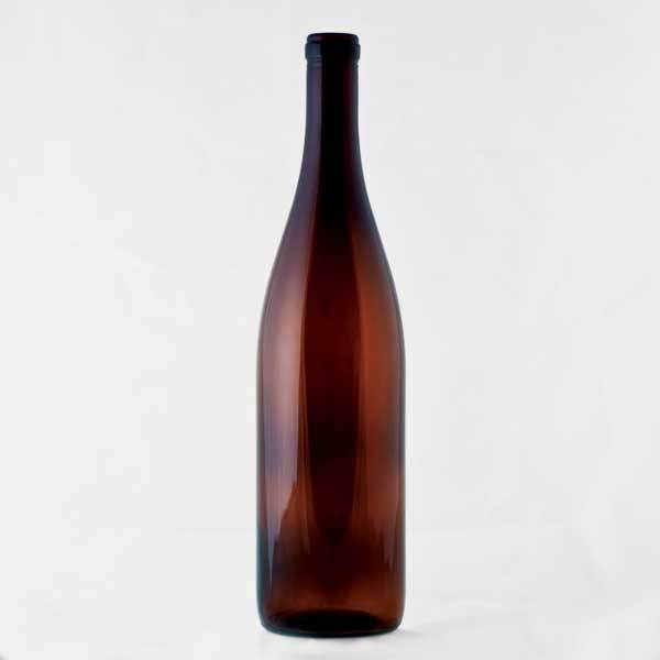 750 milliliter Amber Hock bottle