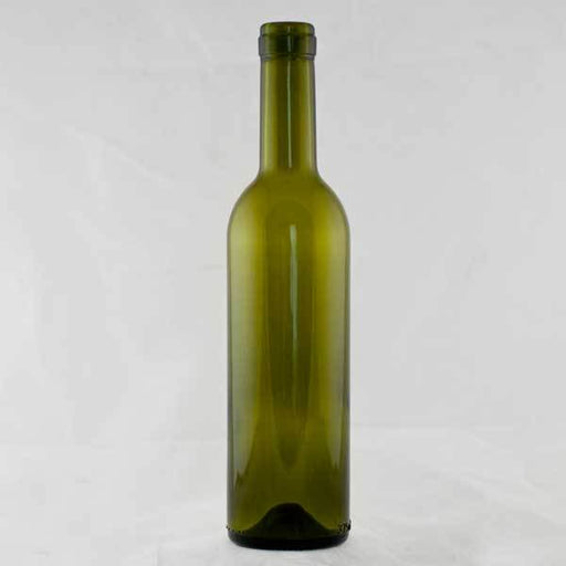 A green 375 ml Semi-Bordeaux bottle with a small punt