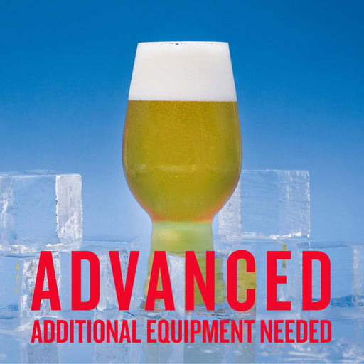 Chill Factor Cold IPA All Grain Recipe Kit with Advanced Additional equipment needed warning.