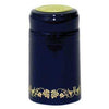Blue with Gold Grapes PVC Shrink Capsules - 62 ct.