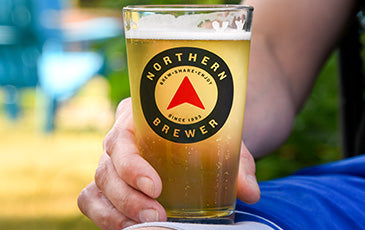 How to Lager. Picture of beer in a Northern Brewer glass.