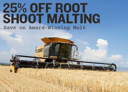 25% Off Root Shoot Malting. Save on Award-Winning Malt
