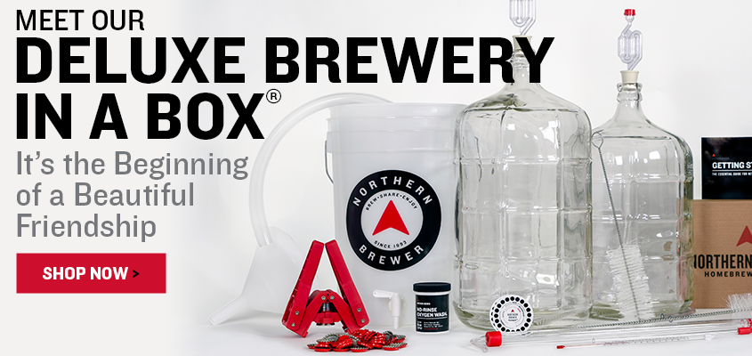 Meet our Deluxe Brewery in a Box. It's the Beginning of a Beautiful Friendship.