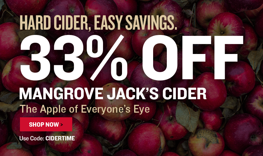 <h3>Take 33% off Mangrove Jacks Cider Recipe Kits. Use code CIDERTIME at checkout.</h3>