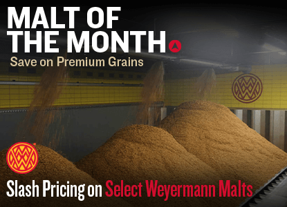 Malt of the Month. Slash pricing on Select Weyermann Malts