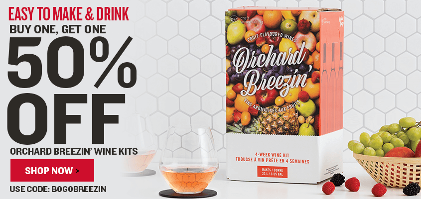 Easy to Make and Drink BOGO 50% Off Orchard Breezin’ Wine Kits Perfect for Summer