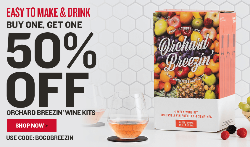 Easy to Make and Drink BOGO 50% Off Orchard Breezin’ Wine Kits Perfect for Summer