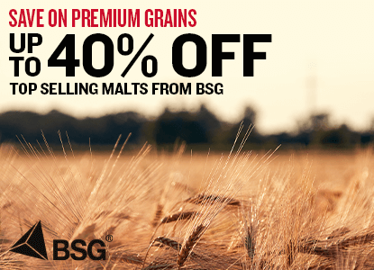 One-Week Exclusive Sale.  Save on Premium Grains up to 40% off top selling malts from BSG 