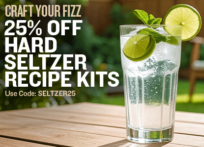 Craft Your Fizz. 25% off Hard Seltzer Recipe Kits. Use code: SELTZER25