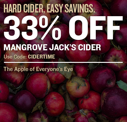 Hard Cider, Easy Savings. 33% Off Mangrove Jack's Cider. Use code CIDERTIME