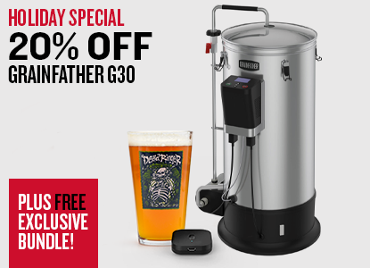 Holiday Special. 20% Off Grainfather G30 Plus FREE Exclusive Bundle.