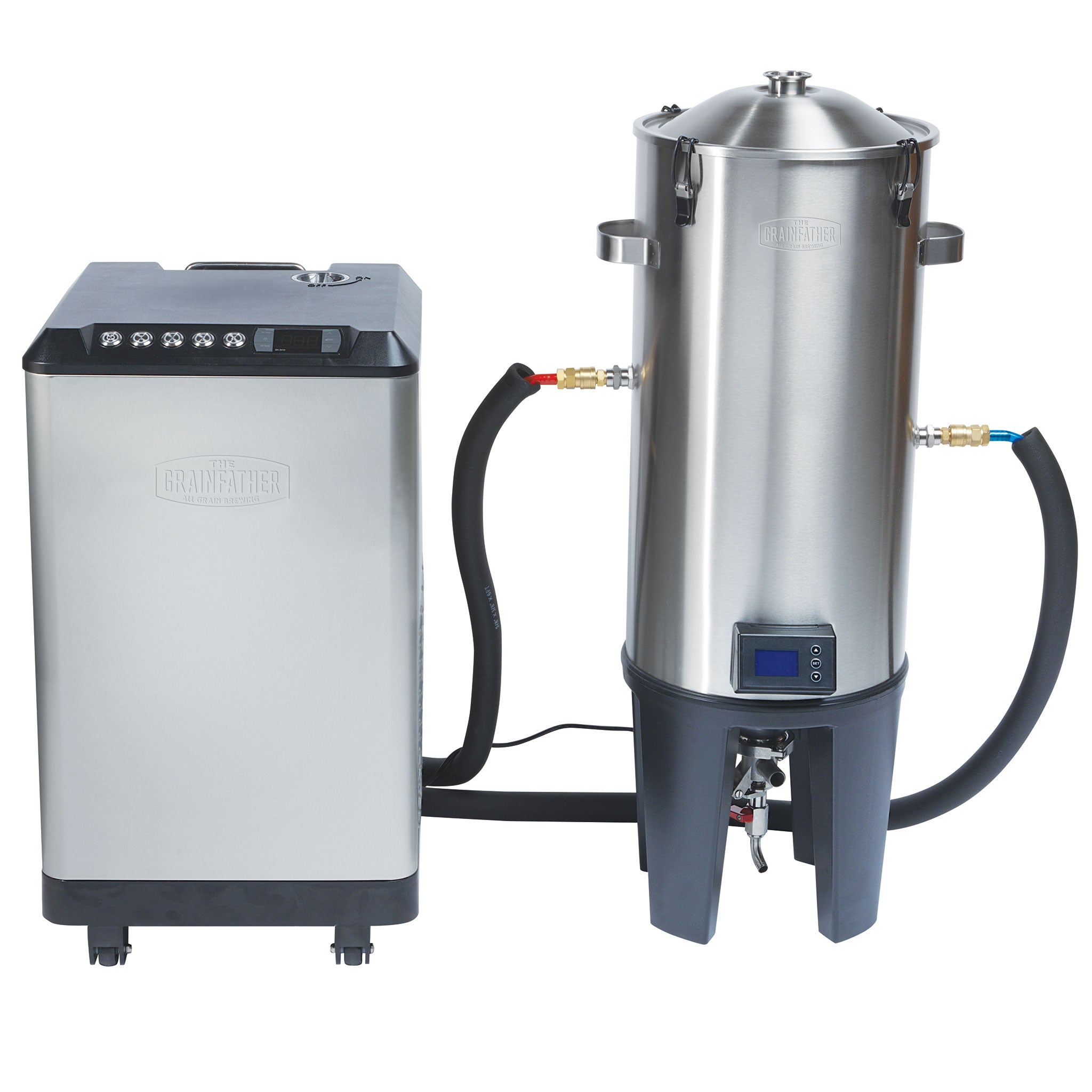 Grainfather Glycol Chiller GC4 connected to Grainfather Conical (sold separately)