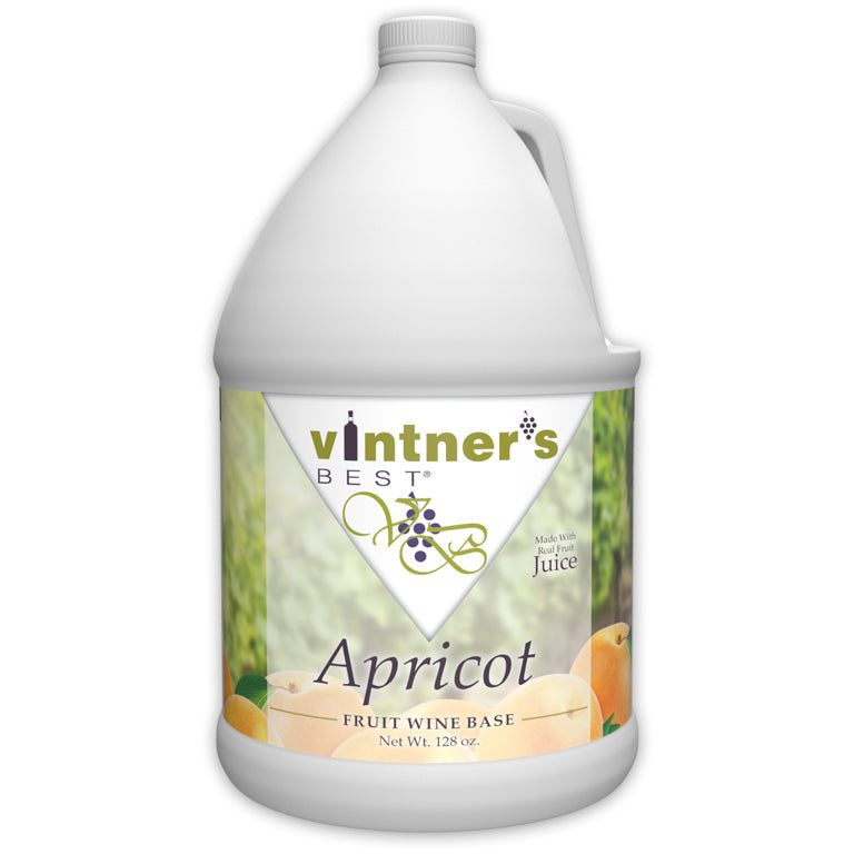 Gallon jug of Apricot wine concentrate.