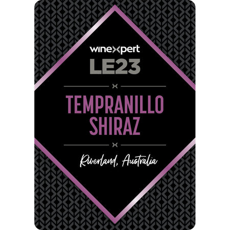 LE23 Tempranillo Shiraz Wine Bottle Label