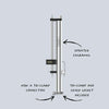 Still Spirits CREATE+ T500 Stainless column & condenser on a white background
