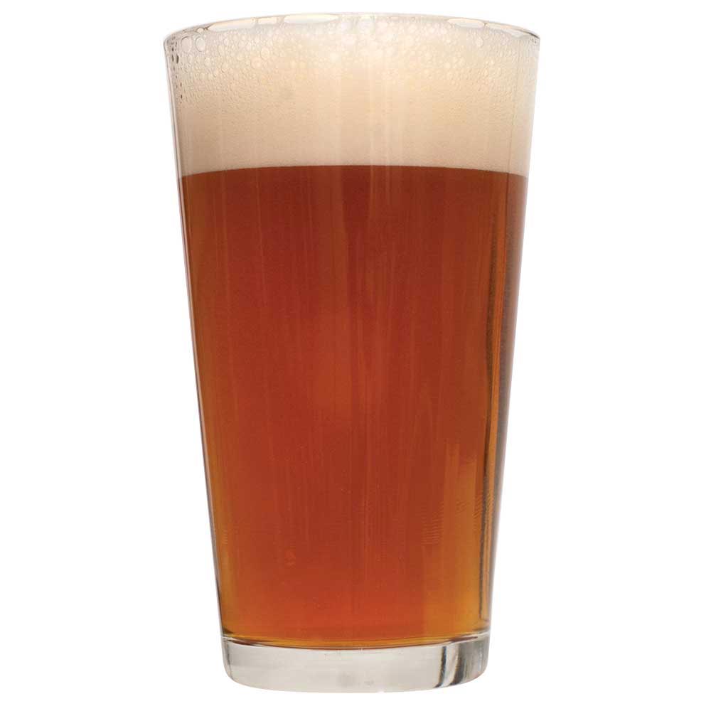 Mosaic IPA in a glass.