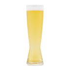 Crisp and clear Japanese rice lager in a tall pilsner glass, showcasing its brilliant golden hue and light foamy head—perfect for homebrewing enthusiasts.
