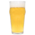 Leichbier German Light Lager low-ABV beer in a pilsner glass with foam