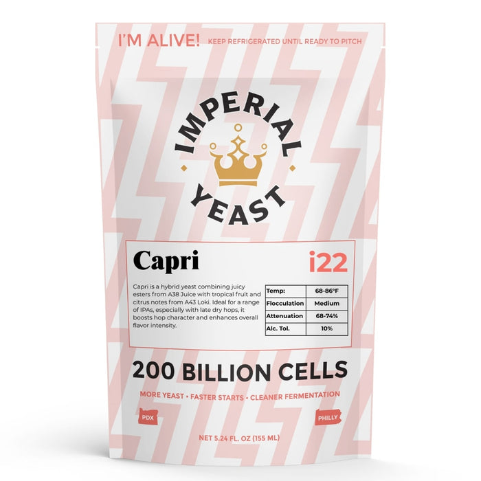 Imperial Yeast I22 Capri Yeast - Imperialis Hybrid Series