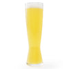 Glass of NA Watermelon Wheat beer with a white background