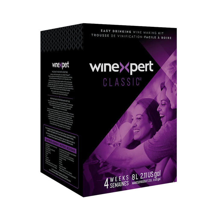 Box of Winexpert Classic Smooth Red Wine Recipe Kit