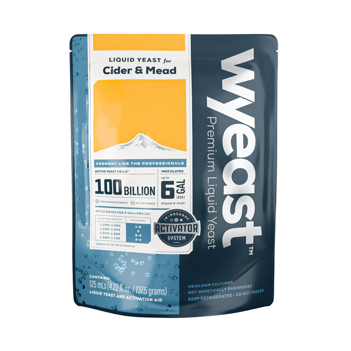 Wyeast's 4184 Sweet Mead yeast packaging