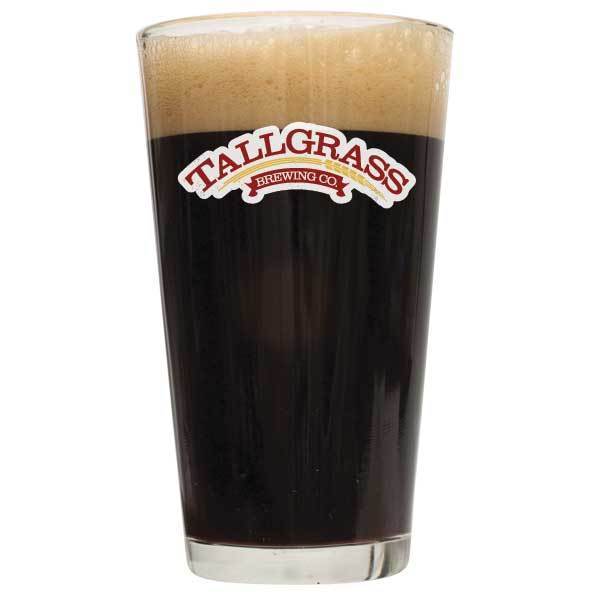 Buffalo Sweat Porter in a Tallgrass-brand glass