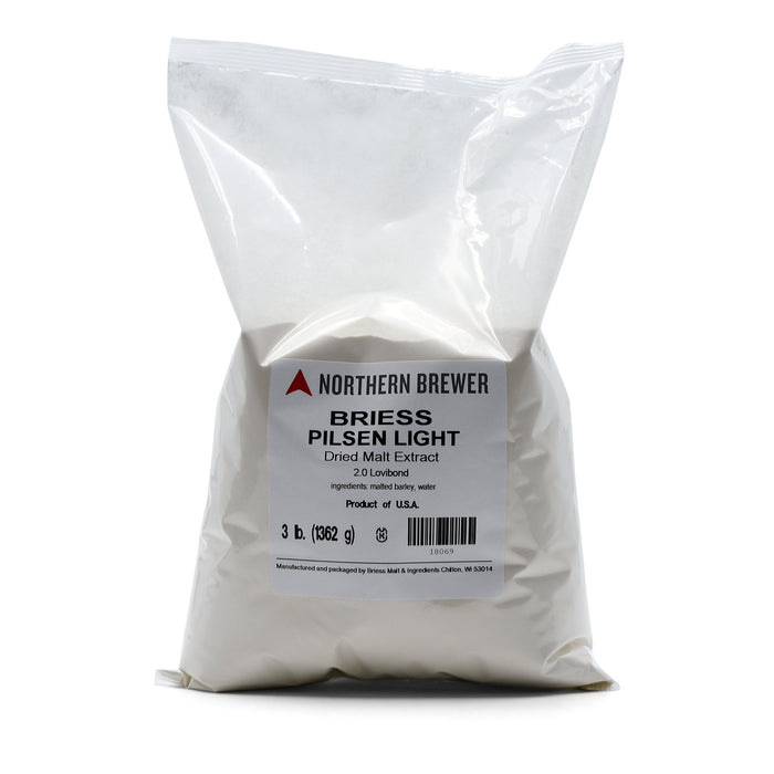 Pilsen Dry Malt Extract in a 3-pound bag