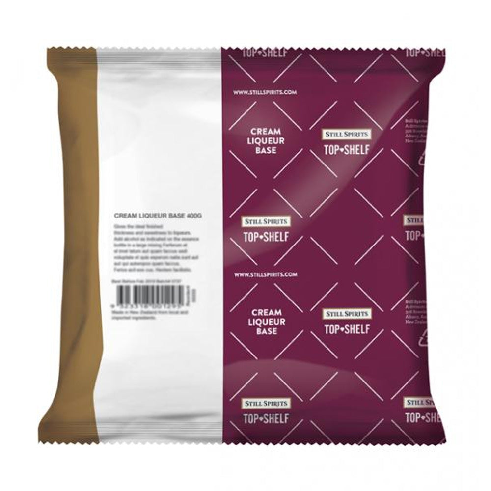 Bottle of Still Spirits Top Shelf Cream Liqueur Base 400g.