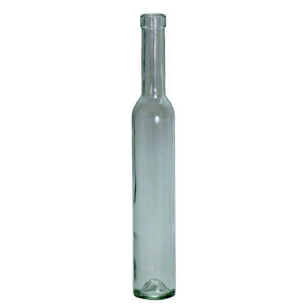 A tall, clear 375 ml Clear Bellissima bottle