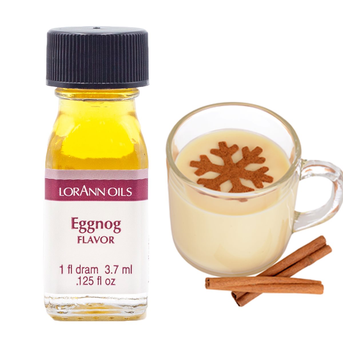 3.7mL Bottle of LorAnn Eggnog Flavoring