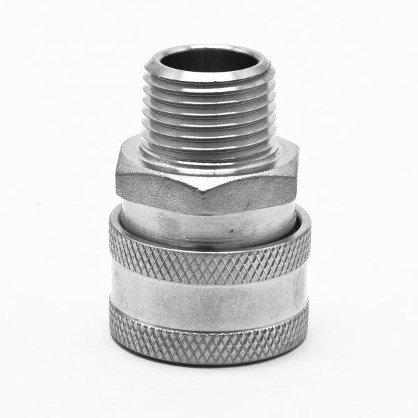 Female Stainless Quick Disconnect x Male 1/2" NPT