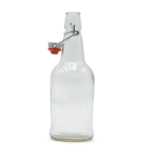 Linear Designed Brewing Bottles, Swing Top, 1 Liter, Set of 2