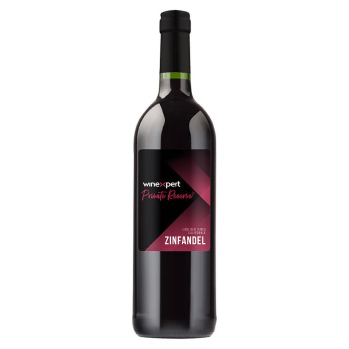 Lodi Old Vine Zinfandel with Grape Skins Wine Kit - Winexpert Private Reserve Bottle