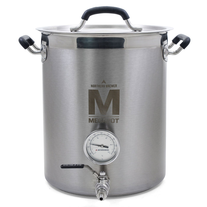 8 Gallon MegaPot Brew Kettle - 8 Gal w/ Ball Valve Only (No Thermometer)