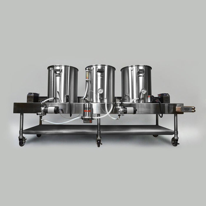 The set up Blichmann Complete Electric HERMS Horizontal Brewing System