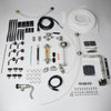 Various tubes, clamps, spigots, washers, and nuts for the brewing system