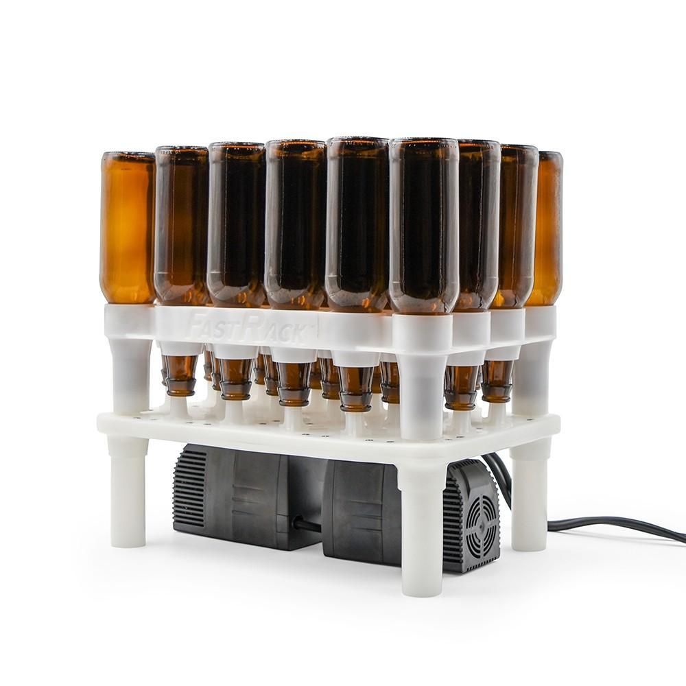 FastWasher24 Bottle Washer with bottles in place