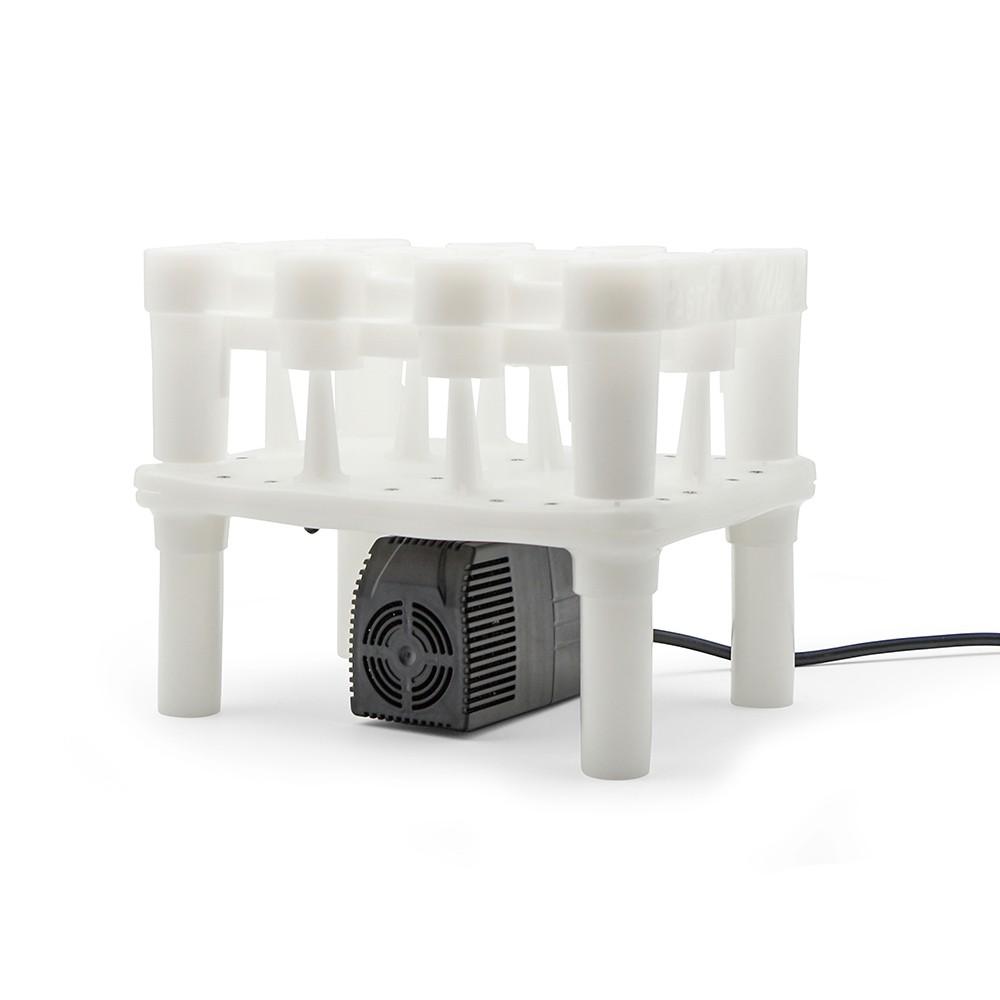 The FastWasher12 with the FastRack wine rack attached