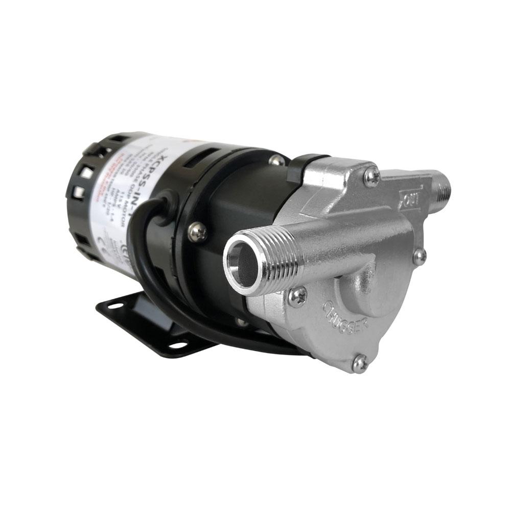 Chugger (X-DRY) SS Inline Pump Angle Pump Side View