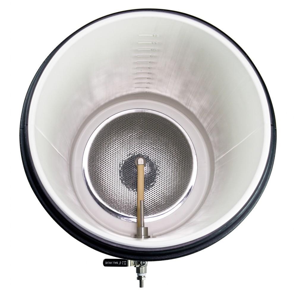 Top view looking into the 12 Gallon Mash/Lauter Tun