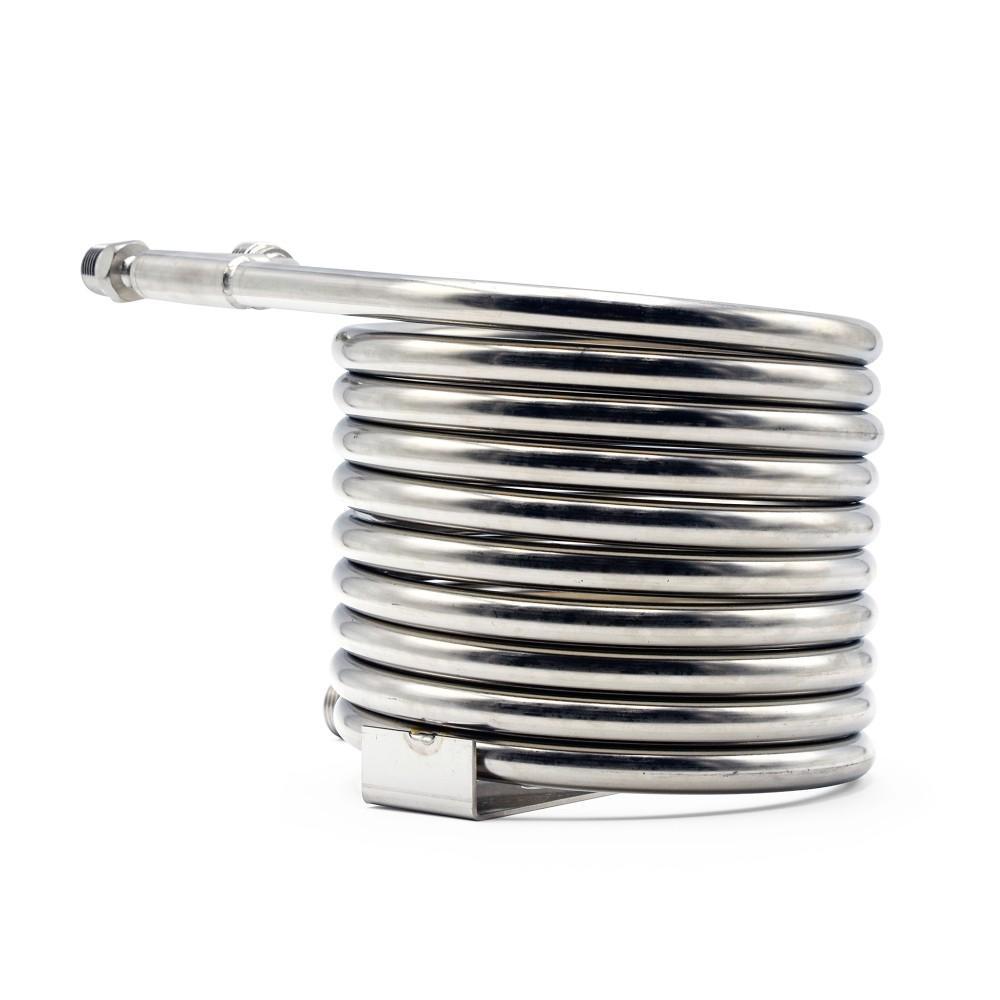 Northern Brewer Stainless Counterflow Chiller from a side view